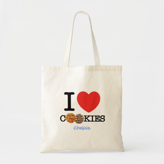 Ik hou van koekjes tote bag (Voorkant)