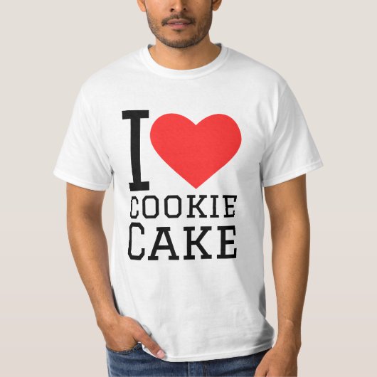 Ik hou van koekjestaart t-shirt (Voorkant)