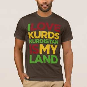Ik hou van Koerden en Koerdistan T-shirt