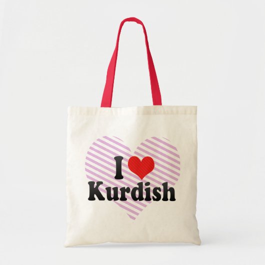 Ik hou van Koerdisch Tote Bag (Voorkant)