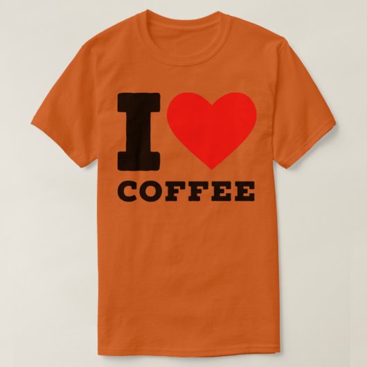 ik hou van koffie5 t-shirt (Design voorkant)