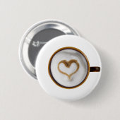 Ik hou van koffie 03 ronde button 5,7 cm (Voorkant /achterkant)