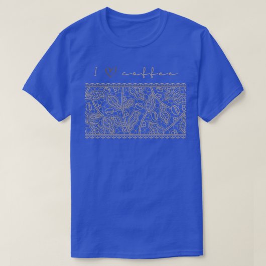 Ik hou van koffie 6 t-shirt (Design voorkant)