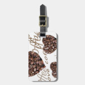 Ik hou van koffie! bagagelabel (Voorkant verticaal)