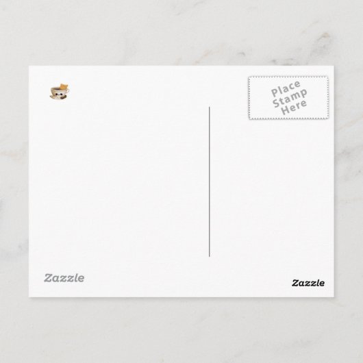 Ik hou van koffie briefkaart (Achterkant)