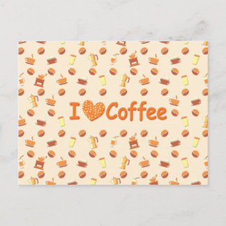 Ik hou van koffie briefkaart