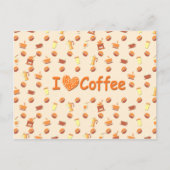 Ik hou van koffie briefkaart (Voorkant)