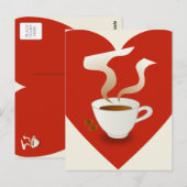 ik hou van koffie - briefkaart (Voorkant / Achterkant)