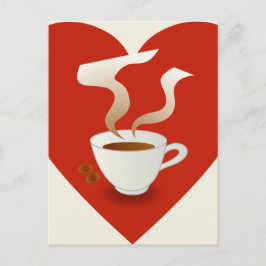 ik hou van koffie - briefkaart