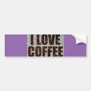 Ik hou van koffie bumpersticker
