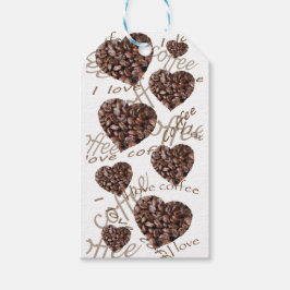 Ik hou van koffie! cadeaulabel