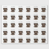 Ik hou van koffie cadeaupapier (Vlak)