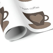 Ik hou van koffie cadeaupapier (Rol Hoek)