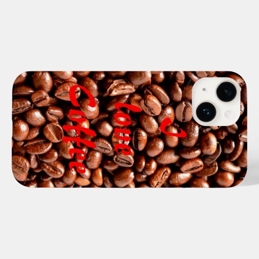 Ik hou van koffie Case-Mate iPhone case (Achterkant (horizontaal))