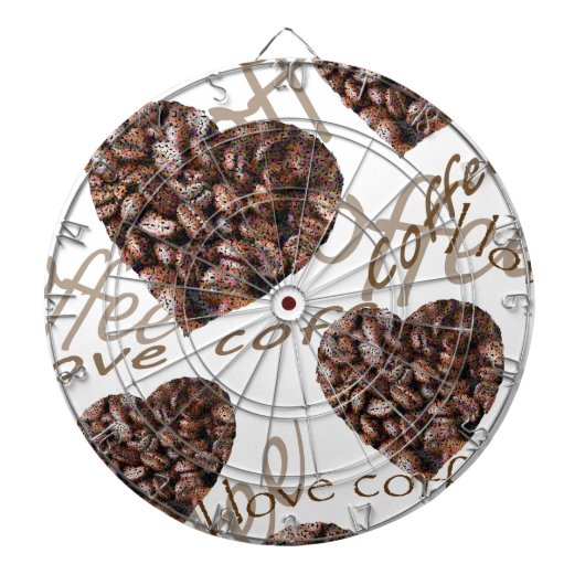 Ik hou van koffie!! dartbord (Voorkant)