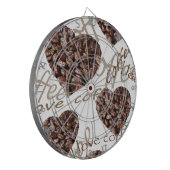 Ik hou van koffie!! dartbord (Voorkant Links)