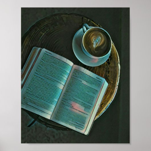 Ik hou van koffie en boeken poster (Voorkant)