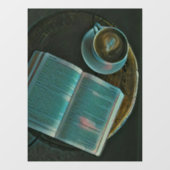 Ik hou van koffie en boeken raamsticker (Vel)