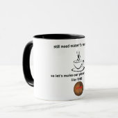 Ik hou van koffie en de aarde-mok mok (Voorkant links)