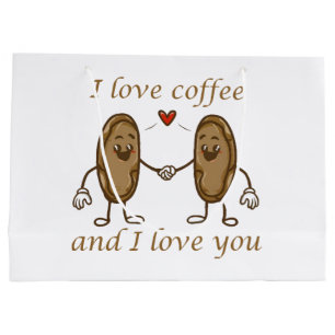 Ik hou van koffie en ik hou van jou groot cadeauzakje