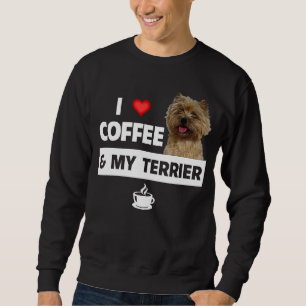 Ik hou van koffie en mijn Caïro Terrier Dog mam Pa Trui