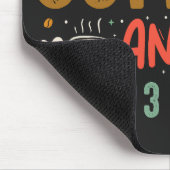 Ik hou van koffie en misschien 3 mensen die koffie muismat (Hoek)