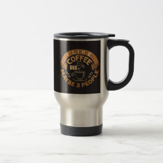 Ik Hou Van Koffie En Misschien 3 Mensen Grappig Ca Reisbeker