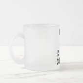 Ik hou van koffie en misschien 3 mensen matglas koffiemok (Links)