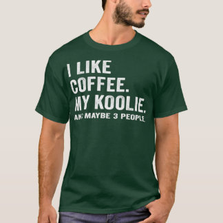 Ik hou van koffie en van mijn Hondenliefhebber S. T-shirt