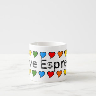 Ik hou van koffie espresso kop