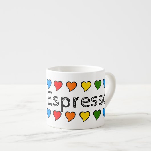 Ik hou van koffie espresso kop (Voorkant rechts)