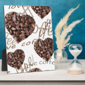 "Ik hou van koffie!" Fotoplaat (Zijkant)