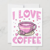 Ik hou van koffie - Funny Coffee Drinker Cafeïne A (Voorkant)