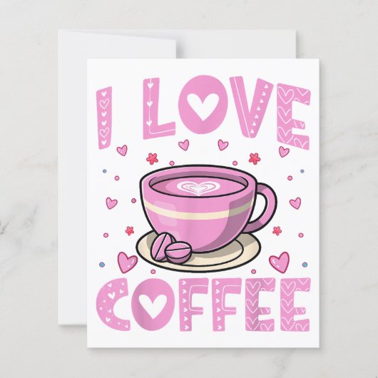 Ik hou van koffie - Funny Coffee Drinker Cafeïne A (Voorkant)