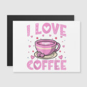 Ik hou van koffie - Funny Coffee Drinker Cafeïne A (Voorkant / Achterkant)