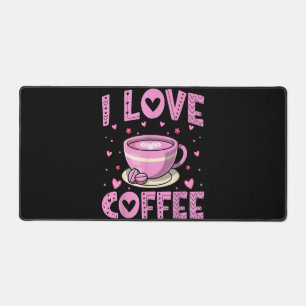Ik hou van koffie - Funny Coffee Drinker Cafeïne A Bureaumat
