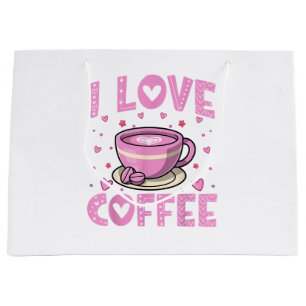 Ik hou van koffie - Funny Coffee Drinker Cafeïne A Groot Cadeauzakje
