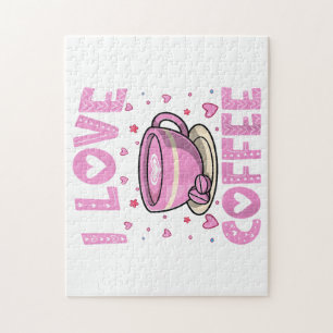 Ik hou van koffie - Funny Coffee Drinker Cafeïne A Legpuzzel