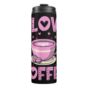 Ik hou van koffie - Funny Coffee Drinker Cafeïne A Thermosbeker