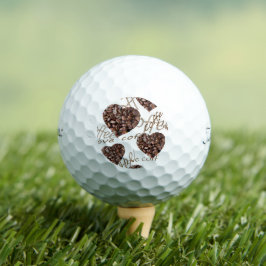 Ik hou van koffie golfballen