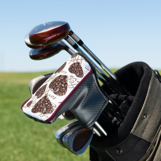 Ik hou van koffie golfheadcover (Insitu)