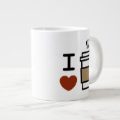 Ik hou van koffie grote koffiekop (Voorkant rechts)