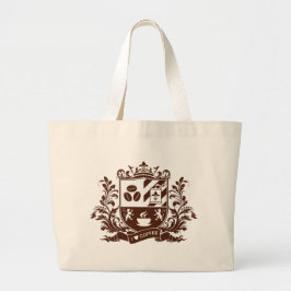 Ik hou van koffie grote tote bag
