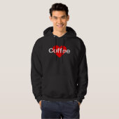 Ik hou van koffie hoodie (Voorkant volledig)