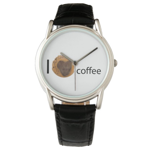 Ik hou van koffie horloge (Voorkant)