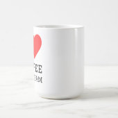 Ik hou van koffie-ijs koffiemok (Center)