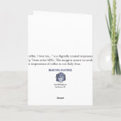 Ik hou van koffie, ik hou van thee Notecards Kaart (Achterkant)