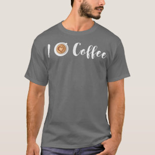 Ik hou van koffie ik koffeelove voor koffiedrinker t-shirt