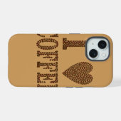 Ik hou van koffie iPhone 15 case (Achterkant horizontaal)