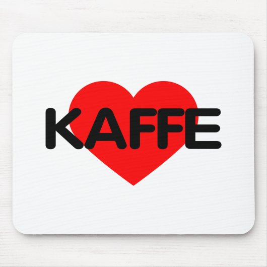 Ik hou van koffie - Kaffe Muismat (Voorkant)